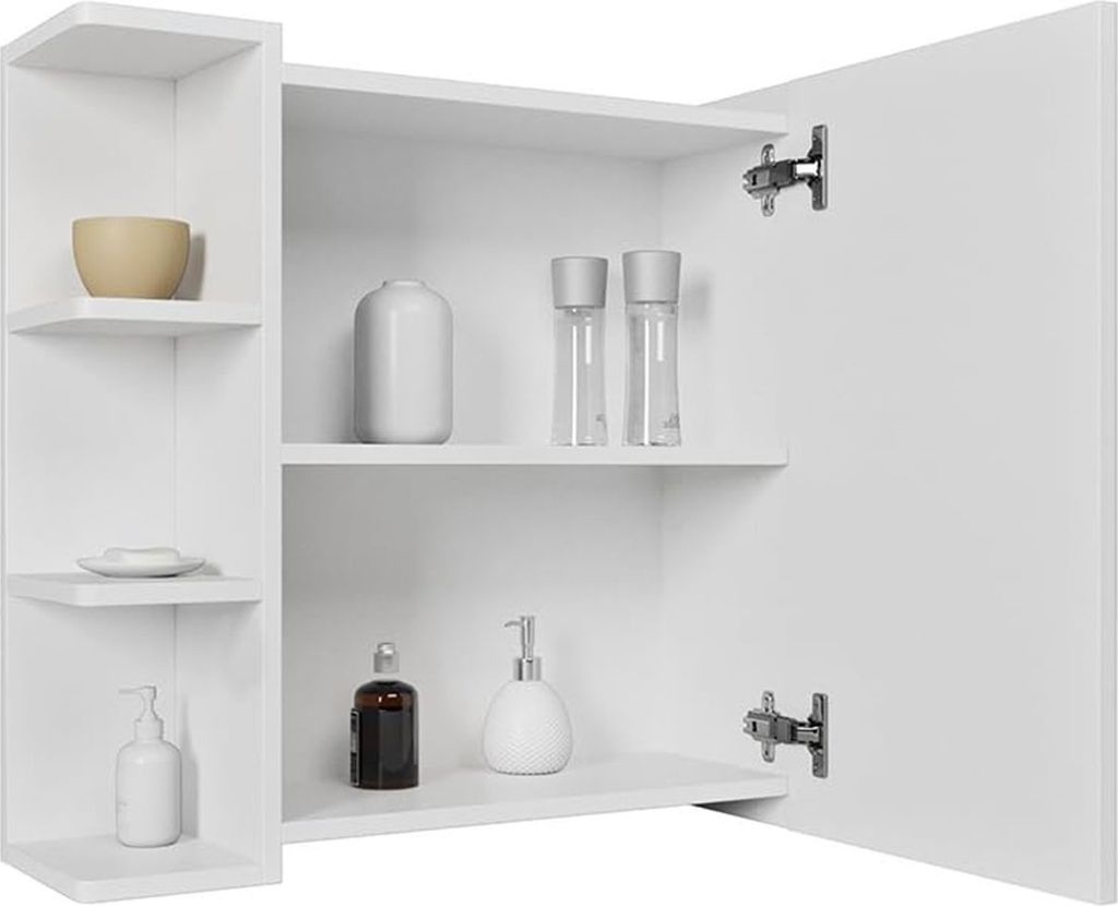 Vicco Szafka z lustrem w łazience Fynn, 62 x 64 cm, Biały Zdjęcie produktu 7