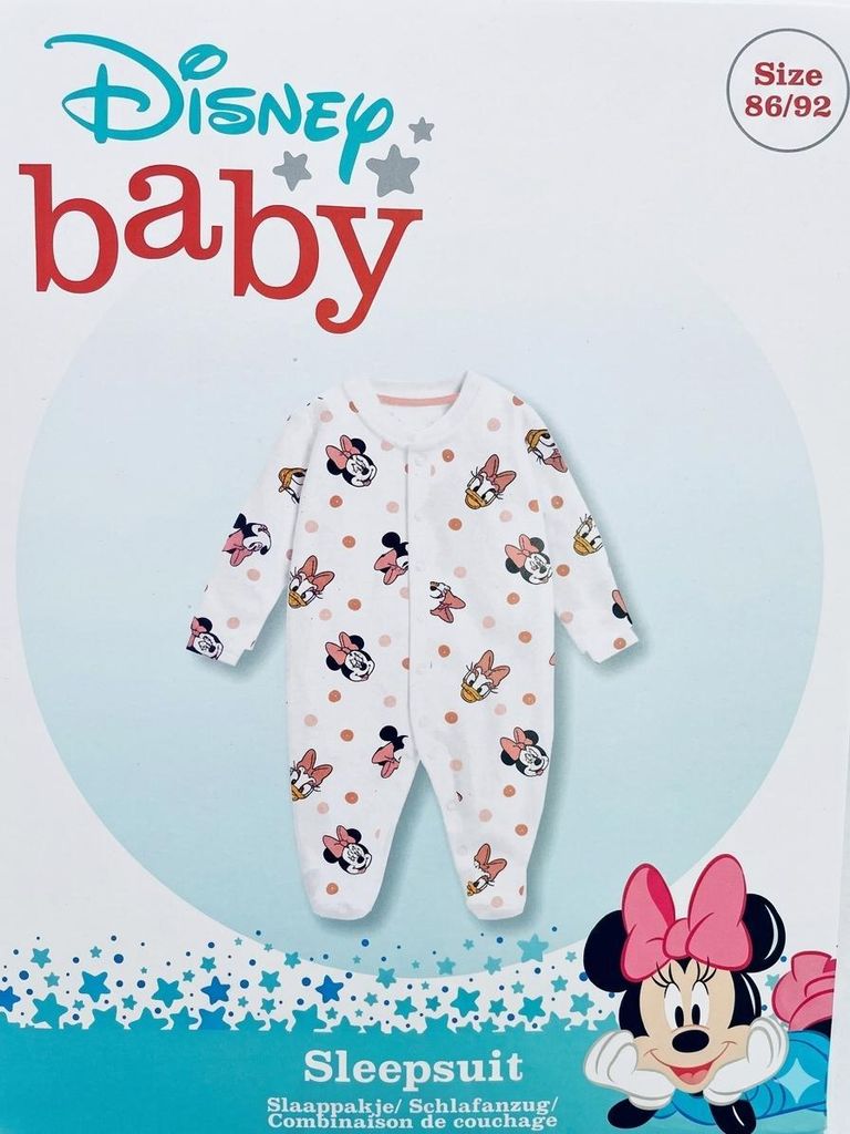 Disney Baby Minnie Maus Schlafanzug Baby Strampler Gr. 86/92 NL Hersteller