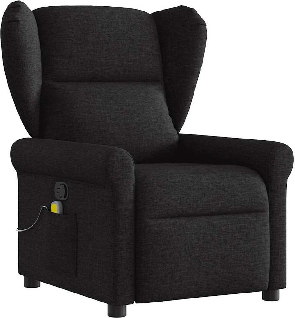 Massagesessel Schwarz Stoff