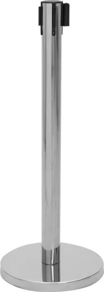 Barrière de balisage stable avec enrouleur automatique sangle rouge
