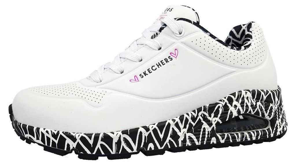 Skechers Uno - Loving Love Damenschuhe Schnürschuhe Sneaker Productafbeelding 