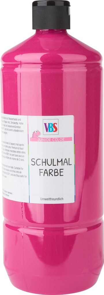 VBS Schulmalfarbe 1.0 l für kreatives Malen in der Schule und zu Hause Pink