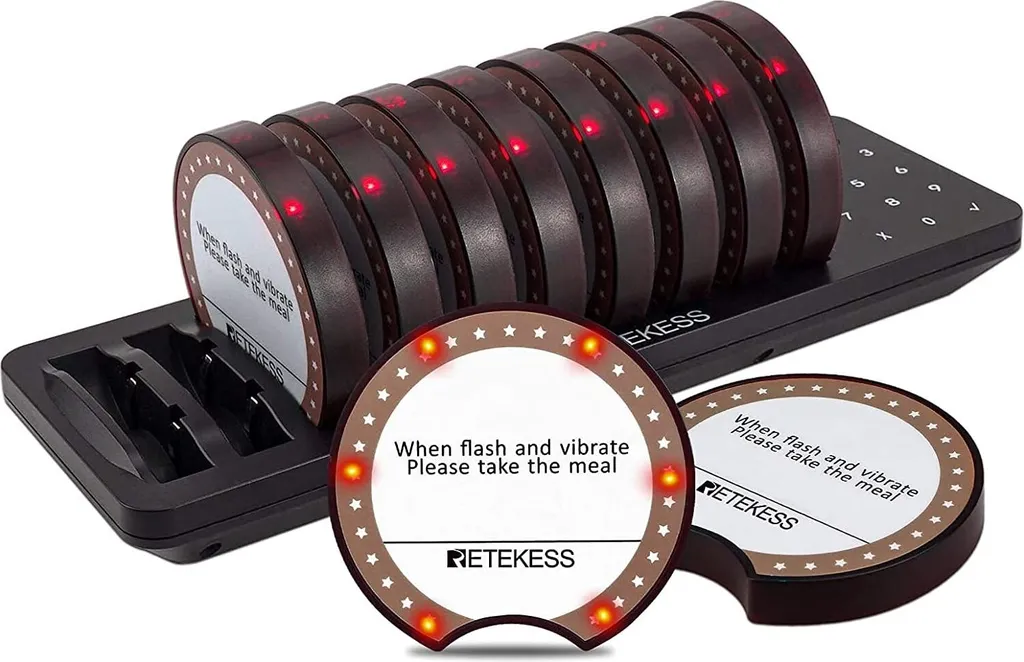 Système de radiomessagerie Retekess TD162 pour bip de table snack