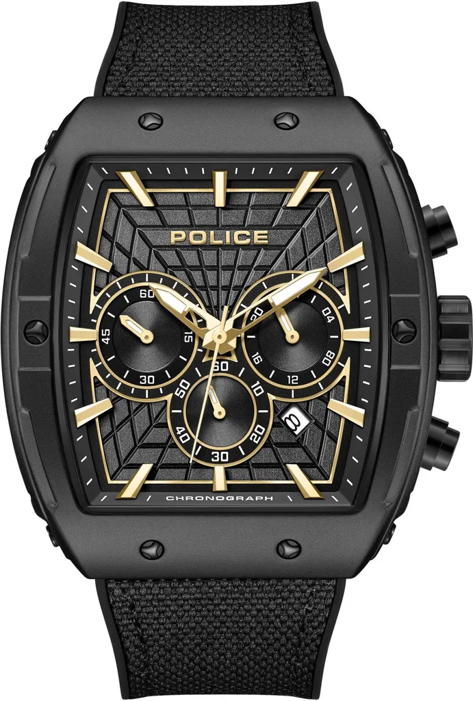 Montre Police Coswig PEWGQ0093402 Chronographe Homme en Acier Noir