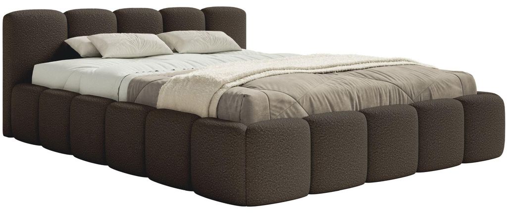 Selsey Cloudy Low - Polsterbett 200x200 mit Bettkasten und Produktbild 