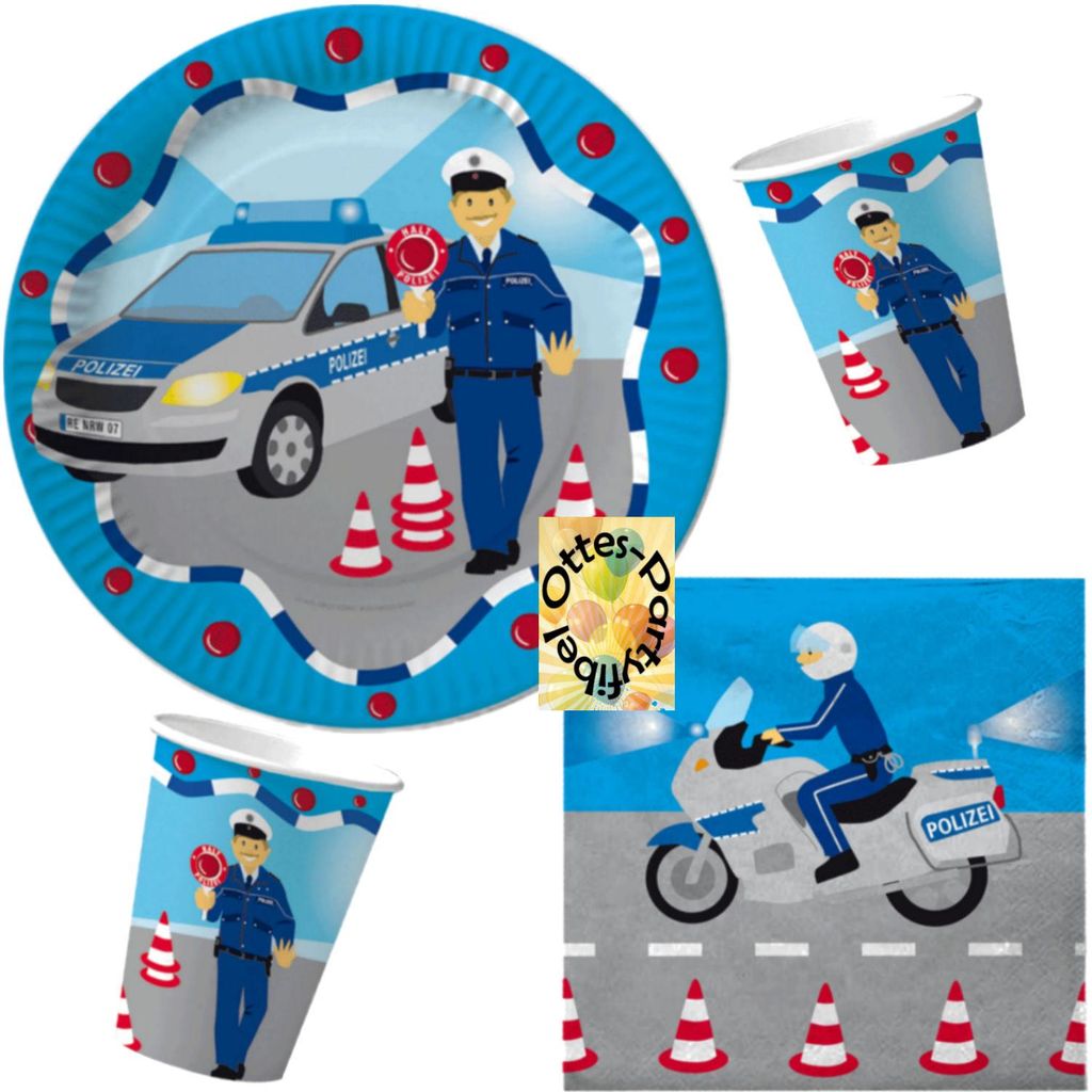 Polizei-Party-Set Police-Party-Set 36tlg.