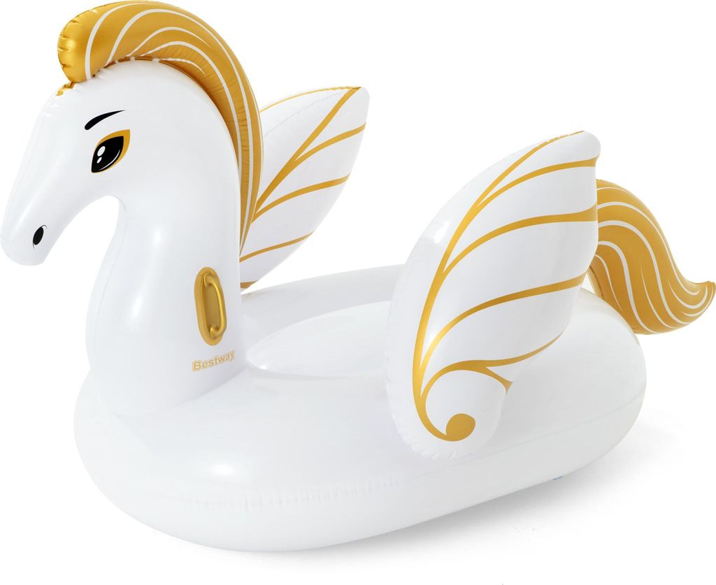 Bestway 41118, Gold, Weiß, Aufsitz-Schwimmer, Vinyl, 90 kg, Produktbild 