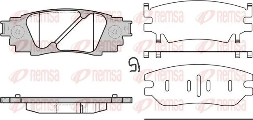 Remplacer vos plaquettes de frein pour Lexus RX et Toyota C-HR REMSA 1636.10