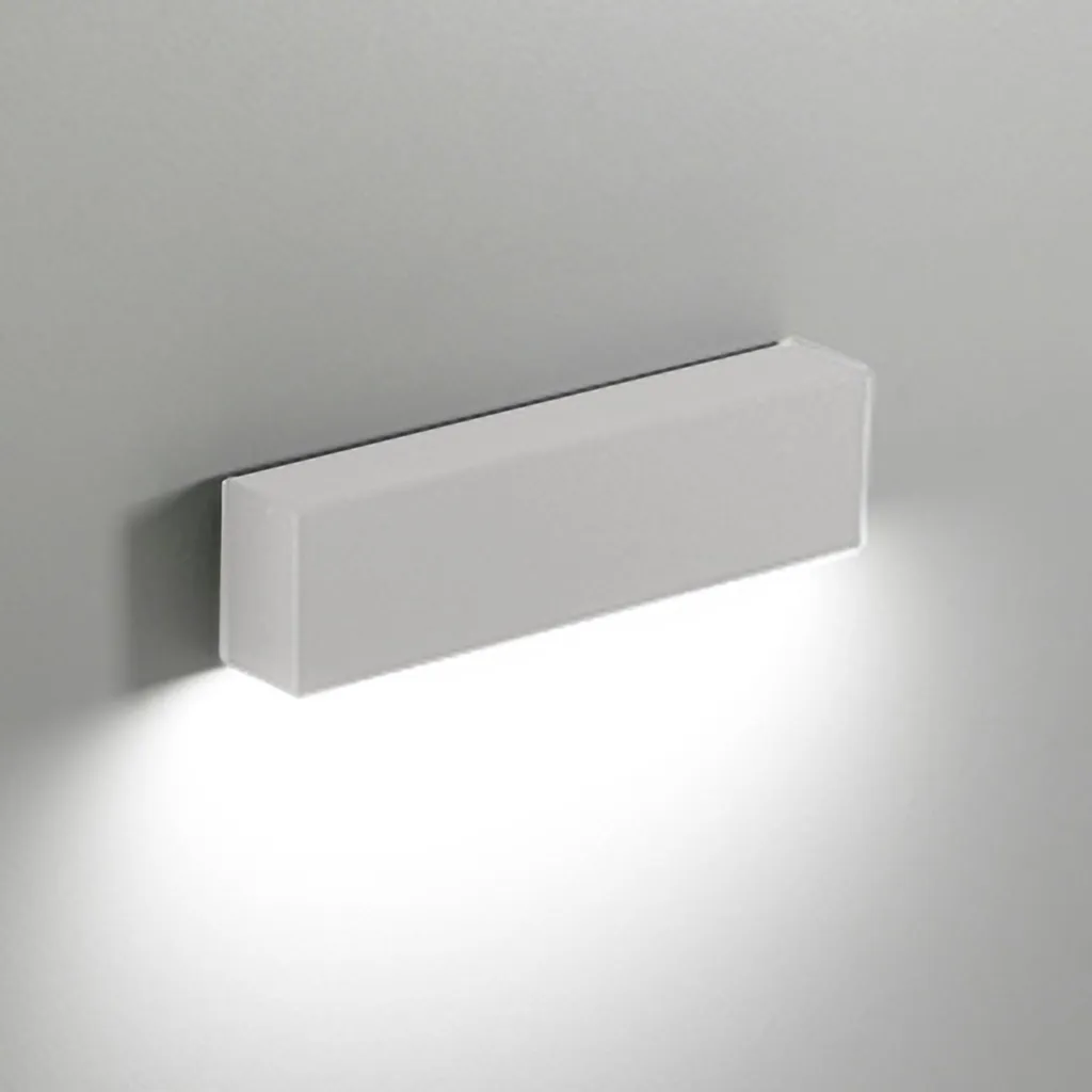 Applique LED Étanche IP65 en Aluminium Blanc Mat 4W Design Ultra Plat