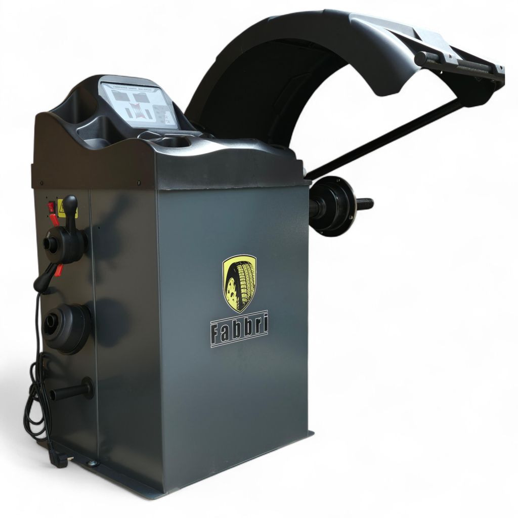 Radauswuchtmaschine halbautomatisch Auswuchtmaschine für 10–24" Felgen 65 kg Radlast, ±1 g Genauigkeit KFZ Reifenwuchtmaschine