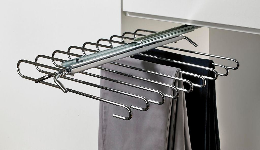 HETTICH Hosenhalter einarmig Stahl verchromt