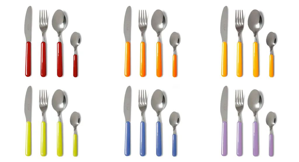 Servizio Posate Excelsa 24 Pezzi Acciaio Inox Lavabili Lavastoviglie