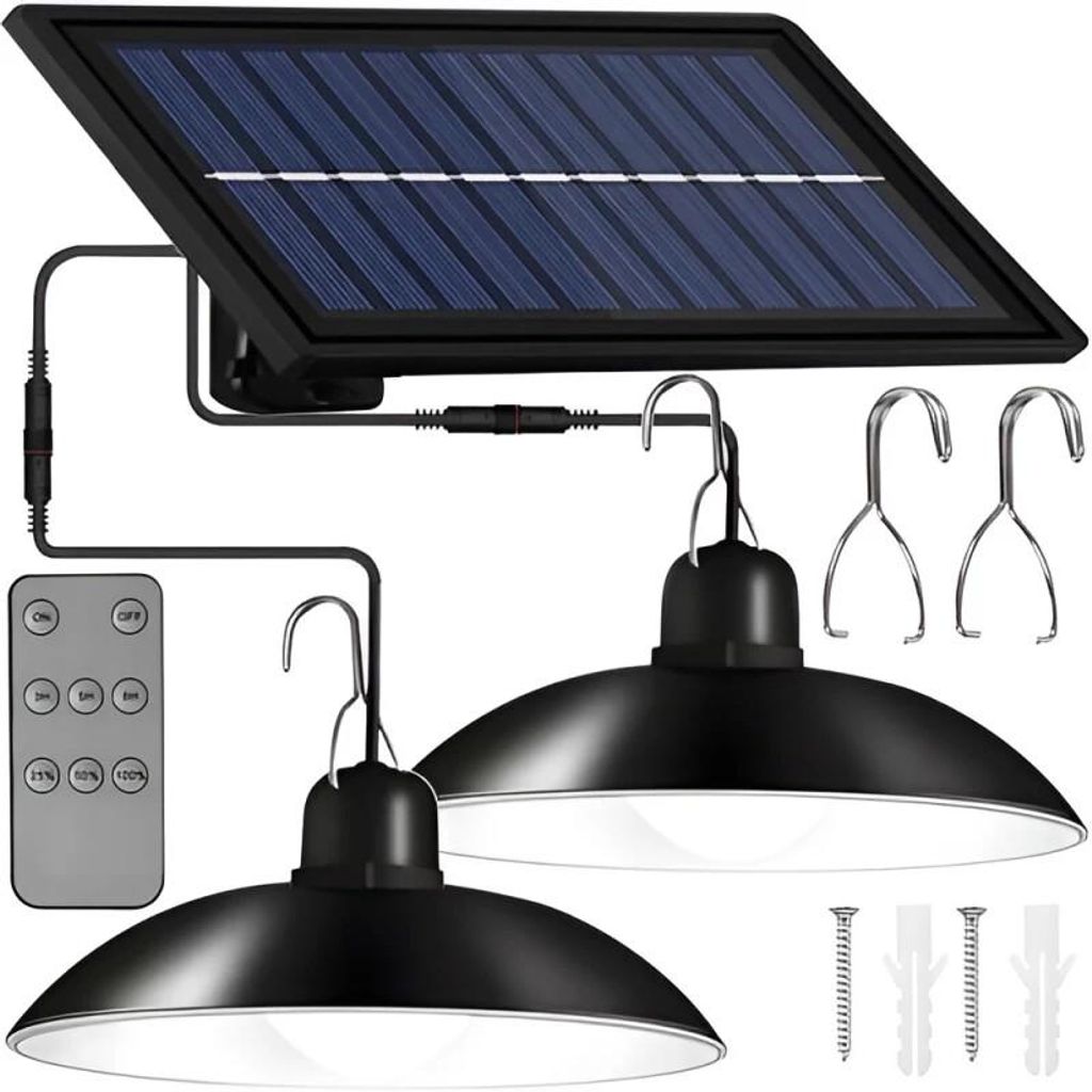 Izoxis 21806 Solární závěsné LED lampy na zahradu DUO s Obrázek produktu 