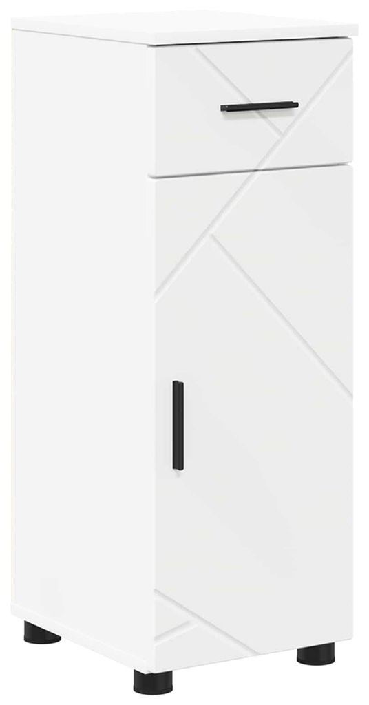vidaXL Mobiletto da bagno bianco, 30 x 35 x 80 cm, Immagine del prodotto 