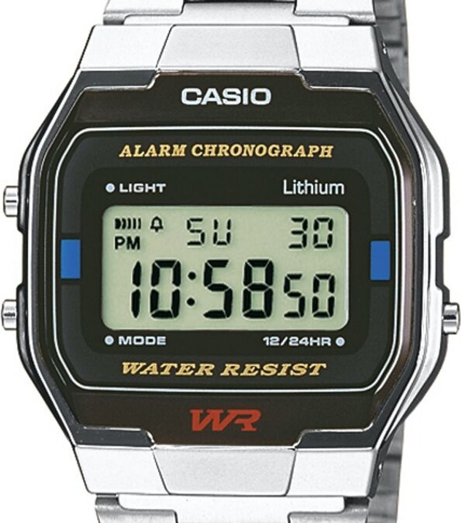 Zegarek Casio Vintage A163WA-1QES srebrny Zegarki na rękę