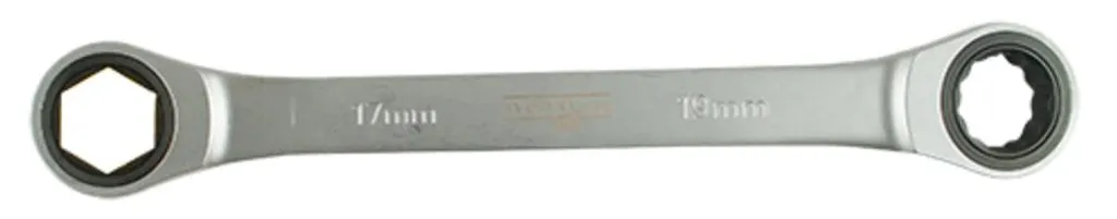 Clé à cliquet 17x19 mm Wisvo GRS : idéale pour travaux auto et garage