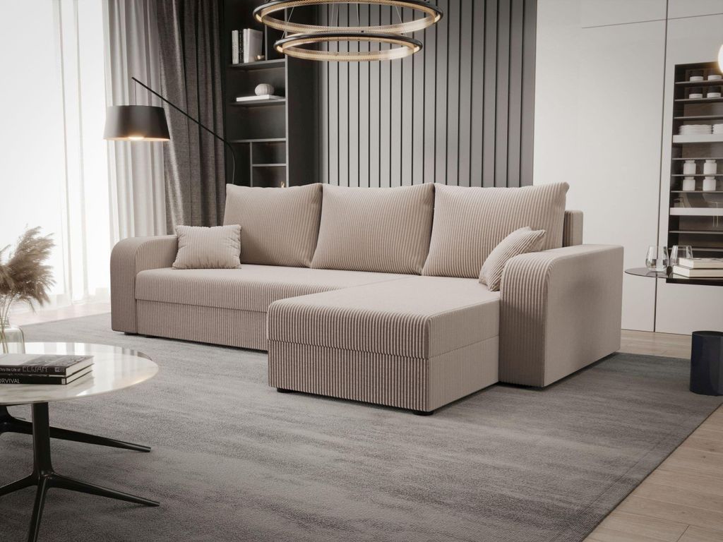 BEDANTE ECKSOFA HEWLET L BIS Zoom 1 Rechts Beige mit Produktbild 
