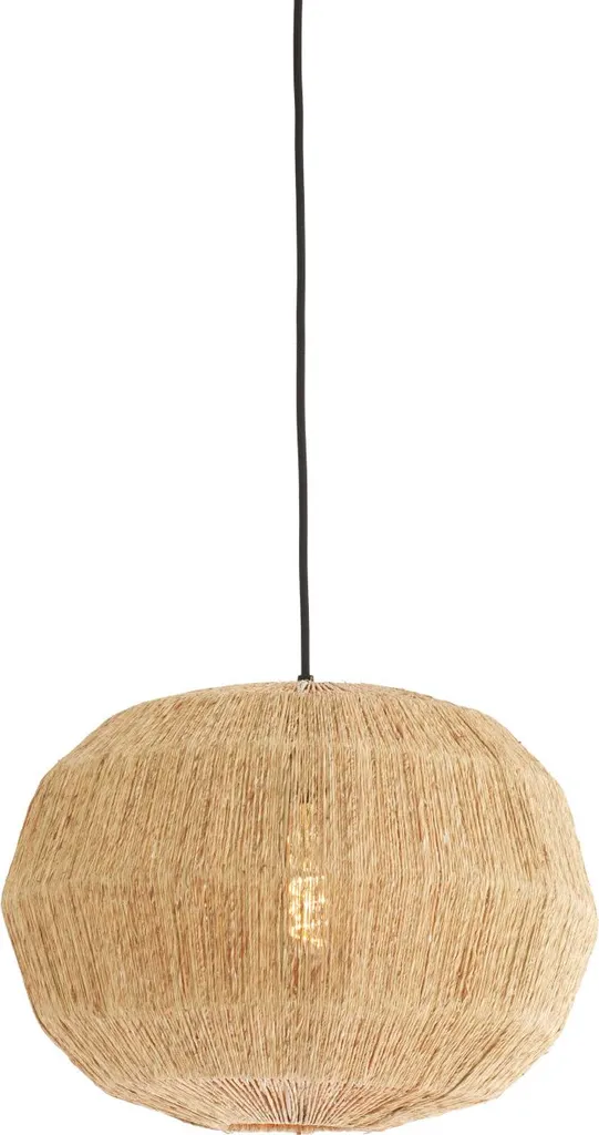 Light & Living - lampada a sospensione - Junna - naturale - tessile - Ø 40cm - E27 - 2996083