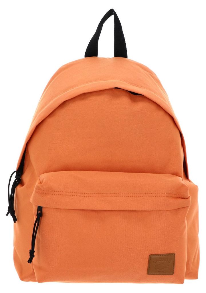 LACOSTE Freizeitrucksack Rucksack mit Laptopfach Backpack With Patch Blossom orange