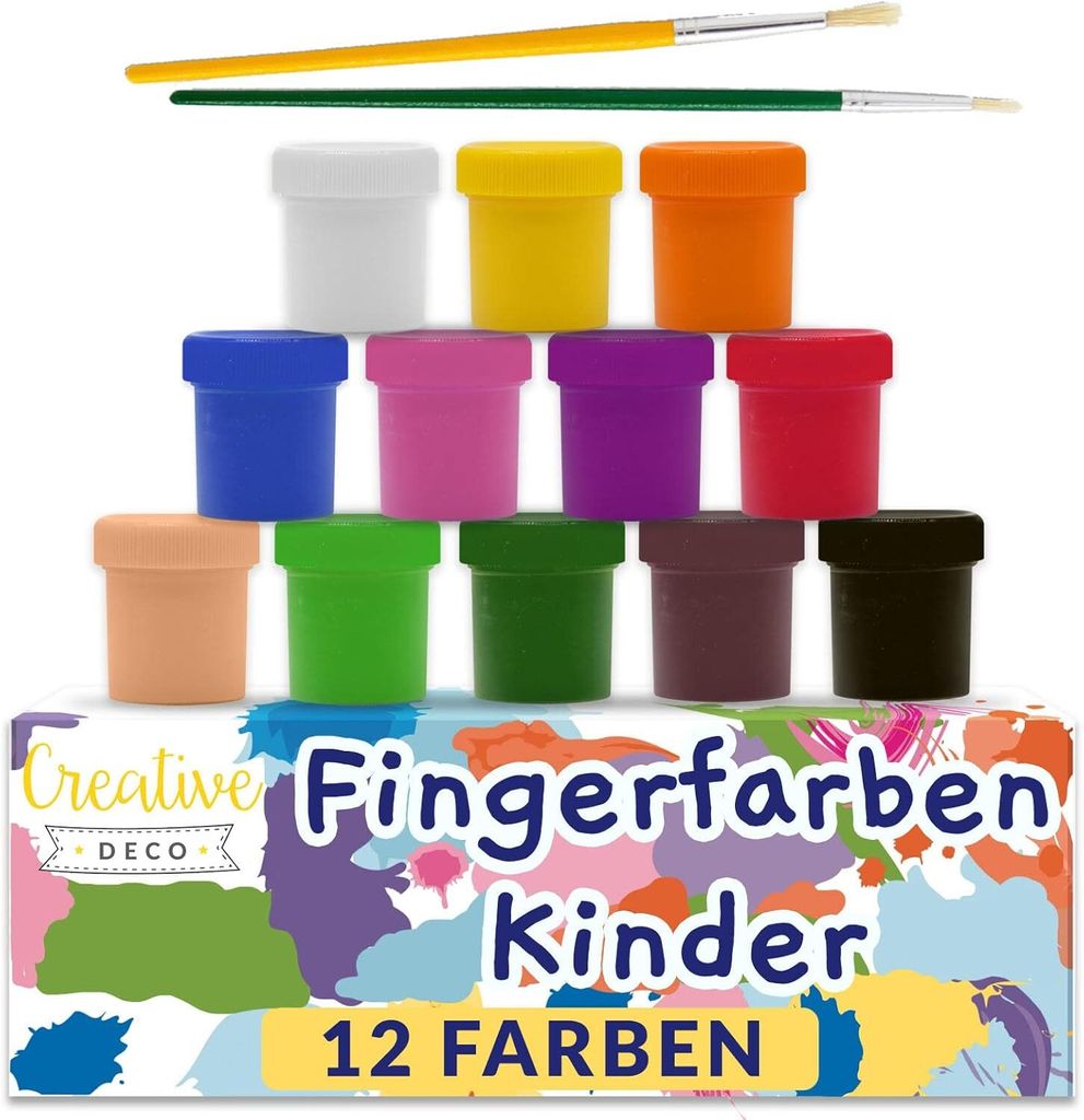 Creative Deco Kinder-Farbe Fingerfarbe Bastel-Farbe Produktbild