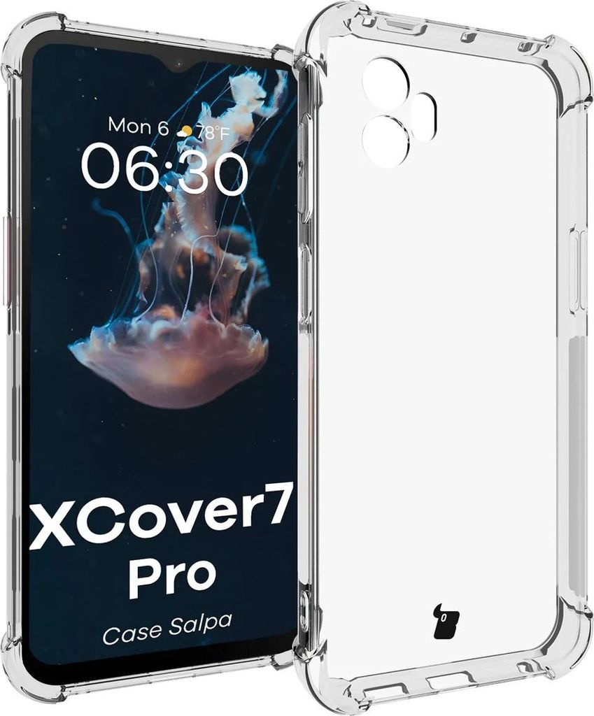 Flexible Handyhülle für Galaxy Xcover7 Pro, Bizon Case Salpa, Transparent