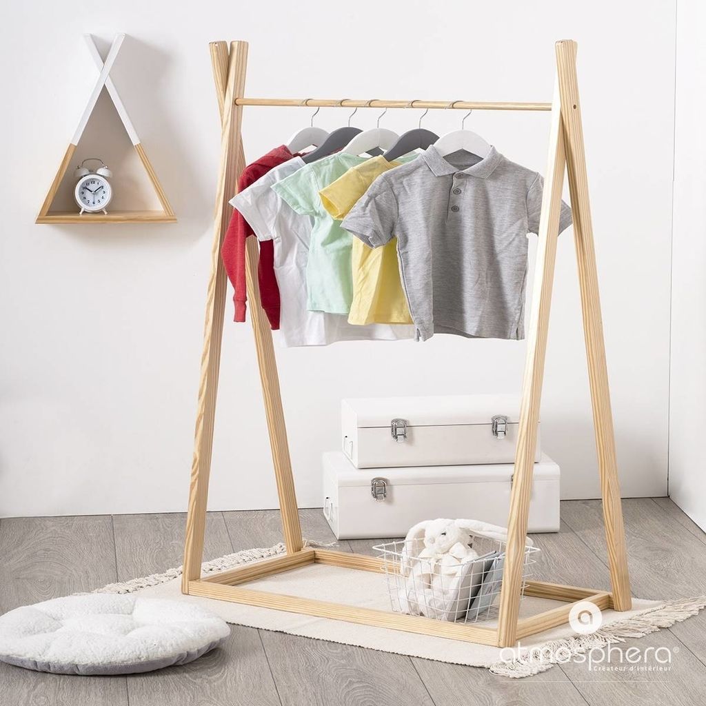 Atmosphera Detský drevený vešiak teepee Obrázok produktu 6