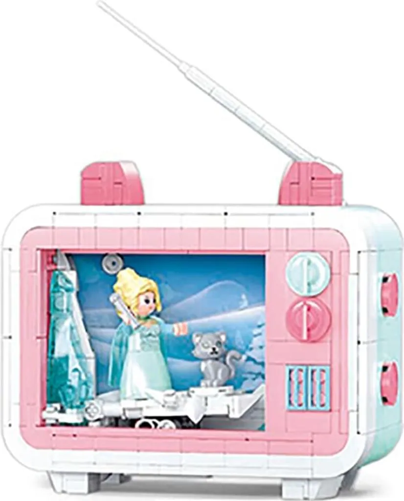 Set de Briques Princesse TV Sluban Mini Handcraft avec Détails Fins