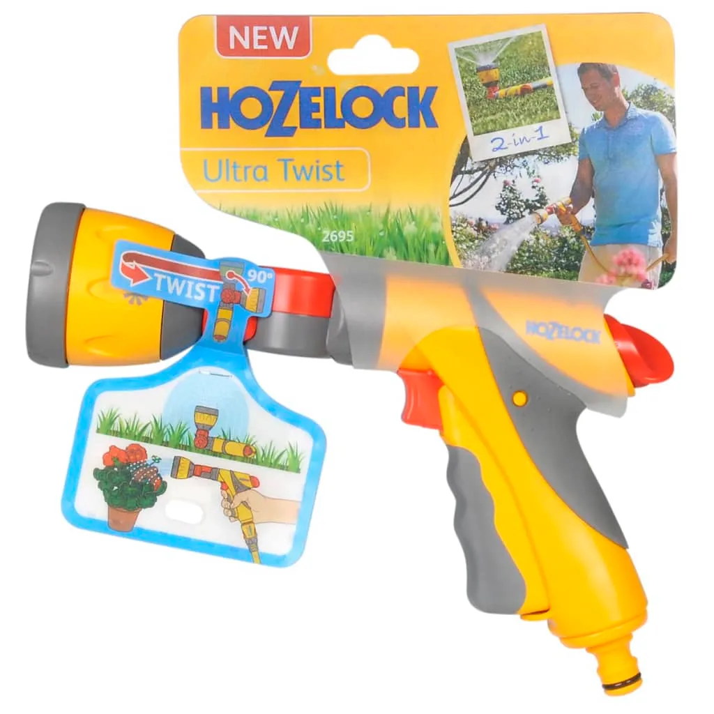 Pistolet arroseur Hozelock Ultra Twist 2 en 1 pour l'arrosage de jardin