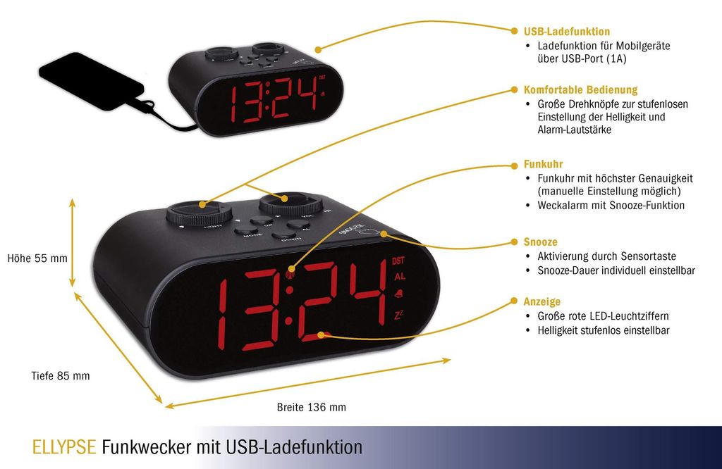 TFA horloge 60.2551.01 Productafbeelding 