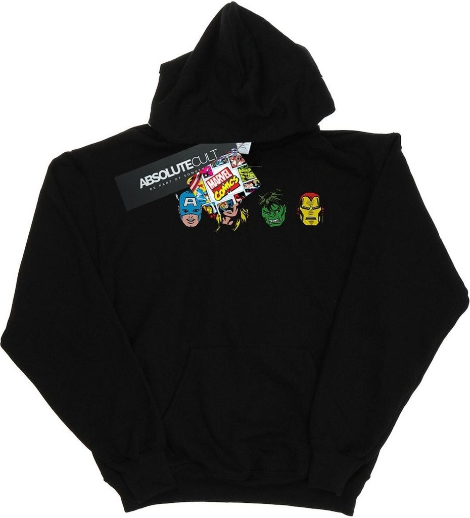 Marvel - "Avengers" Kapuzenpullover für Herren BI14330 (XL) (Schwarz)