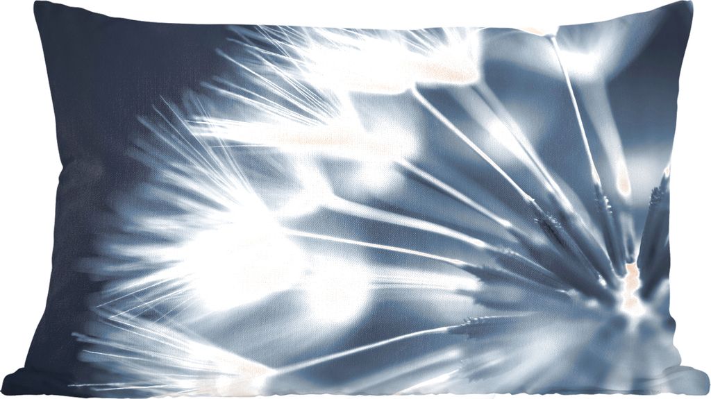 MuchoWow Zierkissen Sofakissen Wohnzimmer Dekokissen 50x30 cm Löwenzahnsamen Kopf - Wohnzimmerdekoration - Polster mit Photo