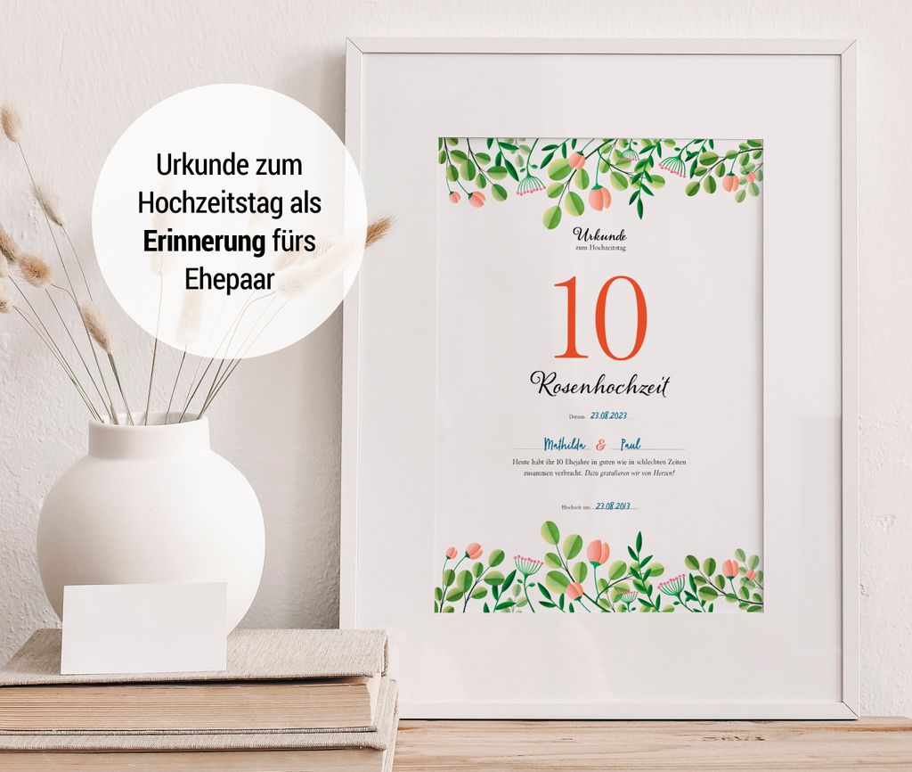 10 Jahriger Hochzeitstag Geschenk