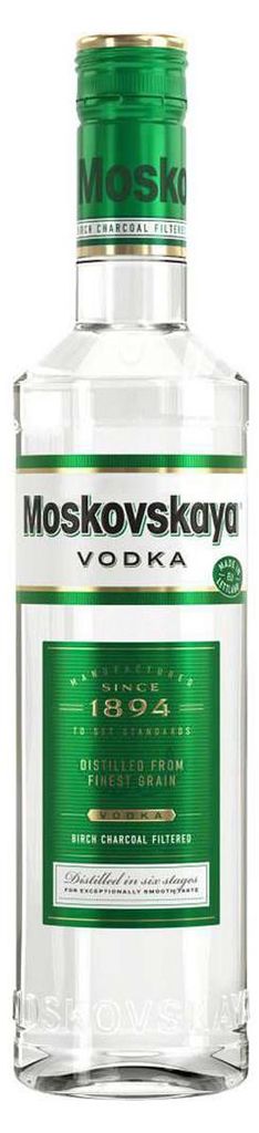 Moskovskaya Russischer Premium Vodka mild rein und Produktbild 