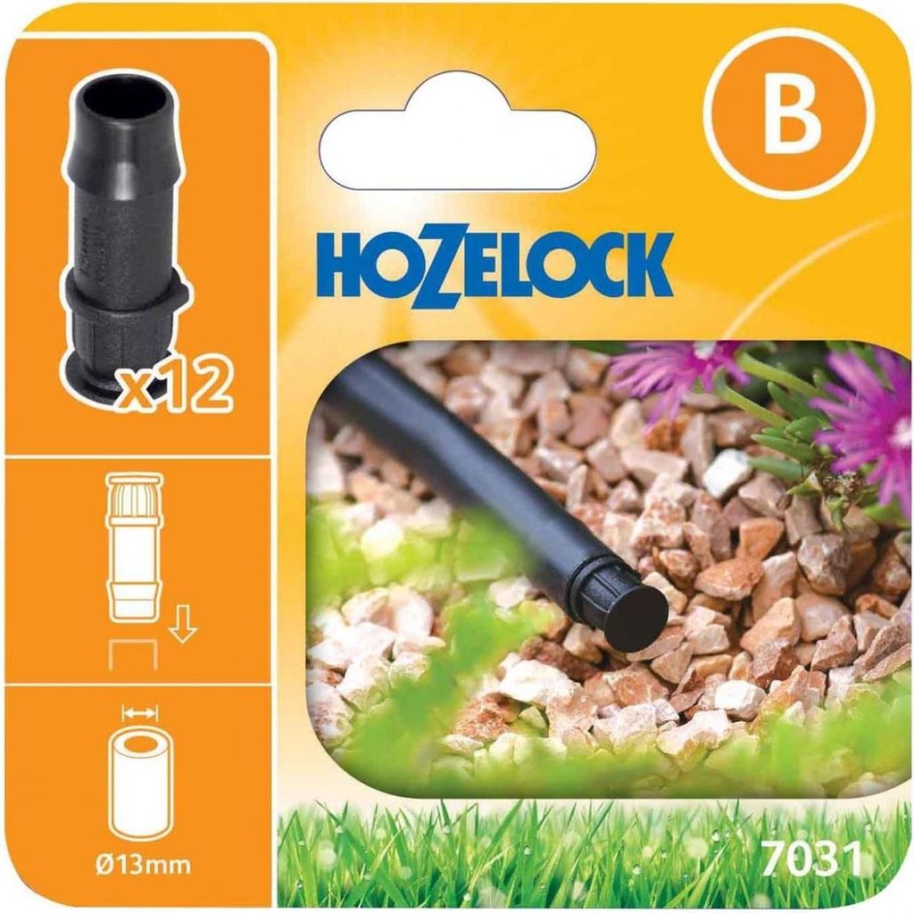 Hozelock 7031 Endstopfen 13mm (Packung 12) TK1292 (Pack of 12) (Multi Colour)