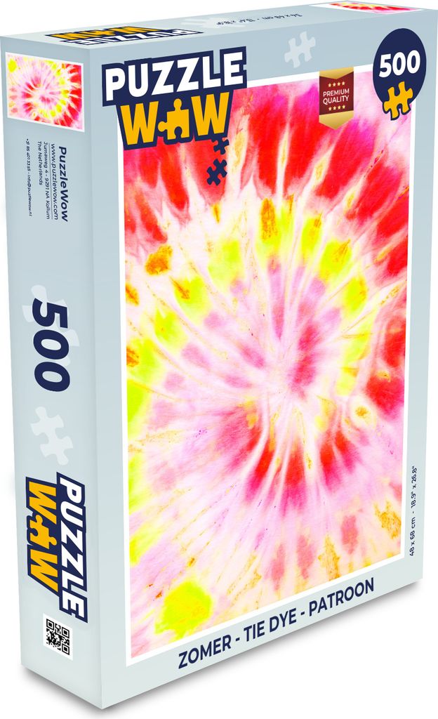 MuchoWow Puzzle 500 Teile Sommer - Krawattenfärbung - Muster - Denken - Spiel - Toy