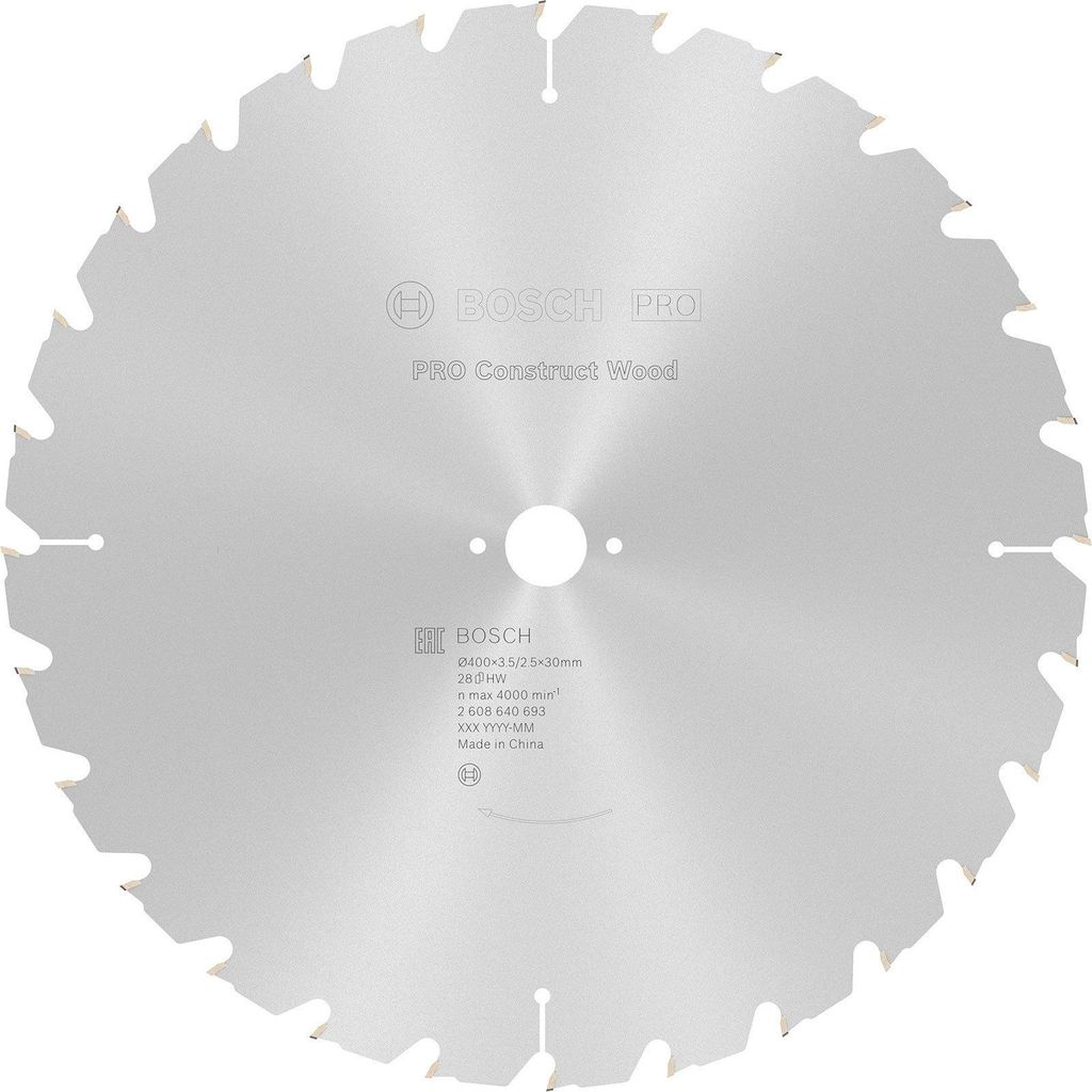 Bosch 2608640693 Kreissägeblatt 400x30-28 Produktbild 