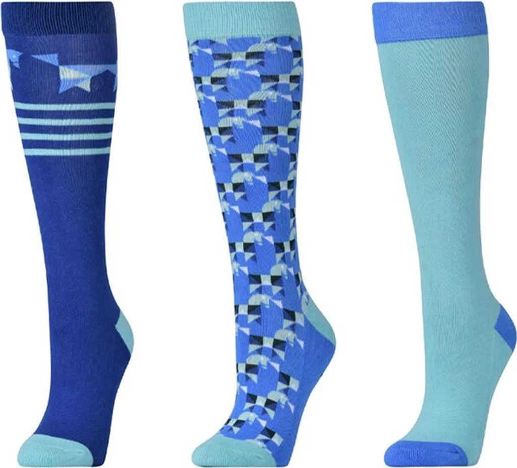 Dublin - Hohe Reitsocken für Kinder (3er-Pack) WB2376 (Einheitsgröße) (Helle Minze)