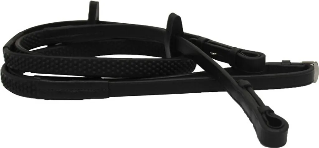 Rênes élastiques Horseware Rambo Micklem compétition poney noir