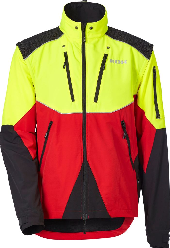 KOX Forstjacke Transform Stretch Rot/Gelb Größe 58/60 | | | Atmungsaktiv