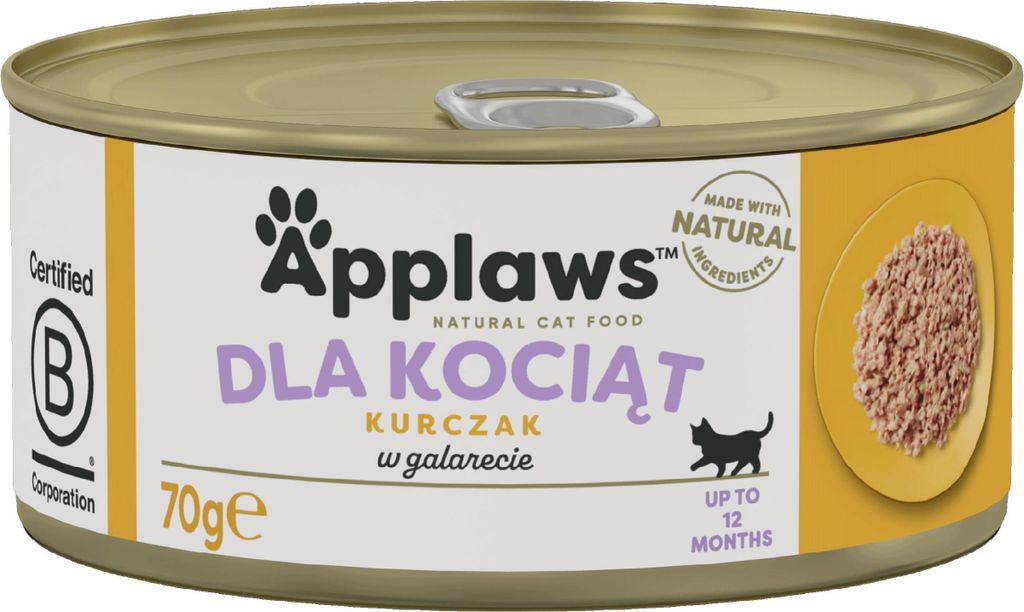 APPLAWS Kitten Chicken in jelly - nassfutter für Katzen - 70g