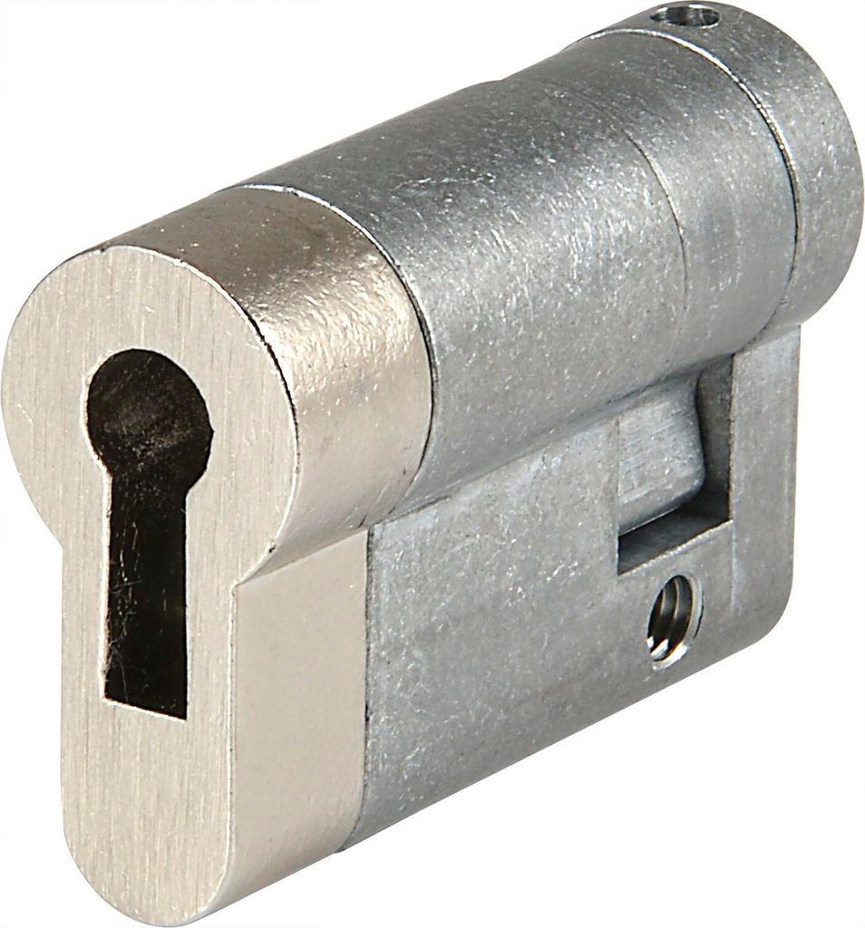 Einbauhalbzylinder gleichsperrend Sperre 61005 Keilbart A37/C48 mm vernickelt