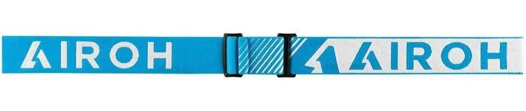 Elastische Maske Motocross Brille AIROH BLAST XR1 Blau Weiß