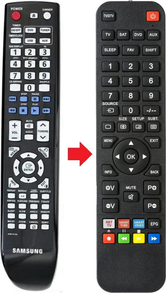 Fernbedienung passend für SAMSUNG AH5902146L | MM-C330D | MMC330D
