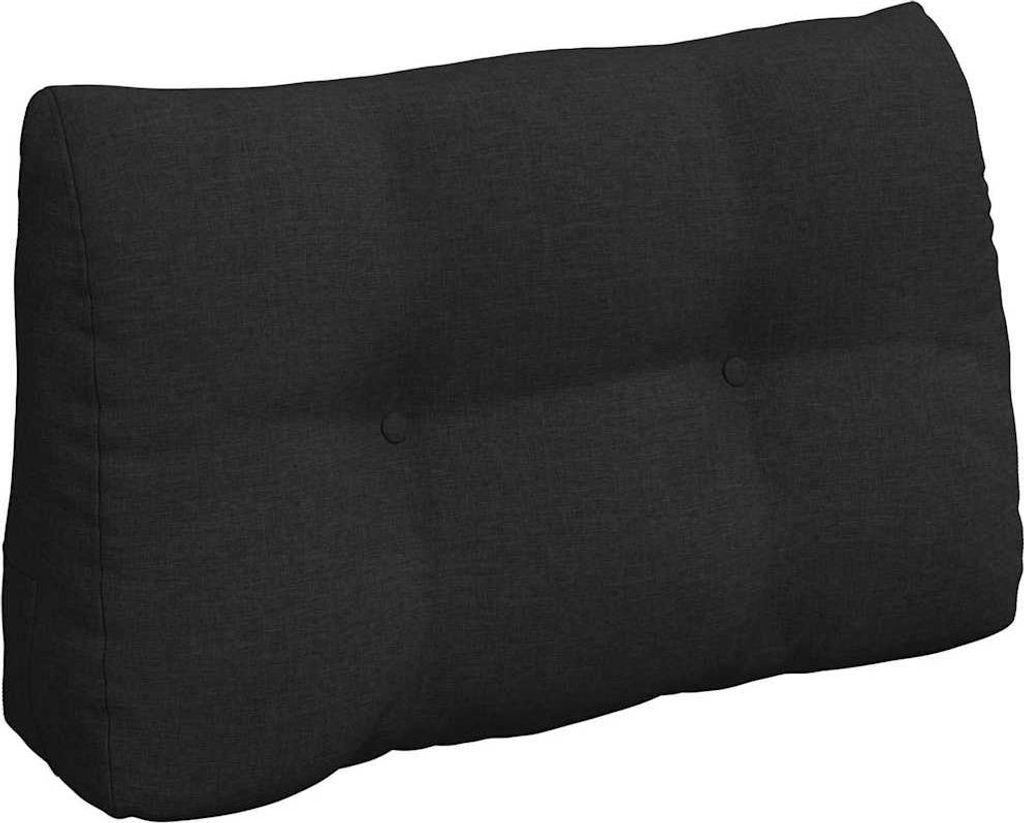 vidaXL Rücken Kissen Schwarz 80 x 24 x 50 cm Stoff