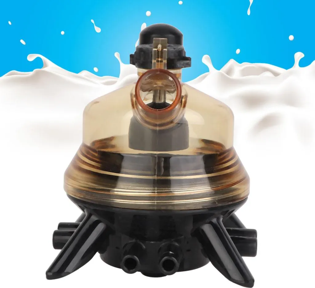 Griffe de traite avec valve fermée et couvercle transparent 300ml