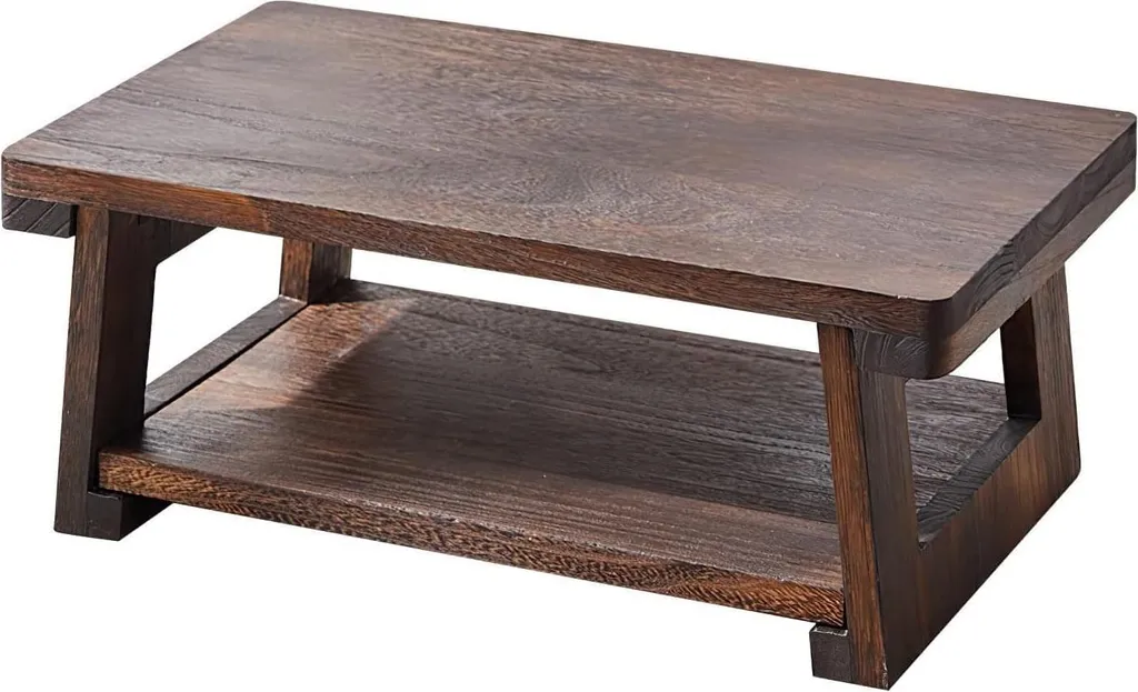 Petite table de méditation 60 cm pliable - Gain de place et confort zen