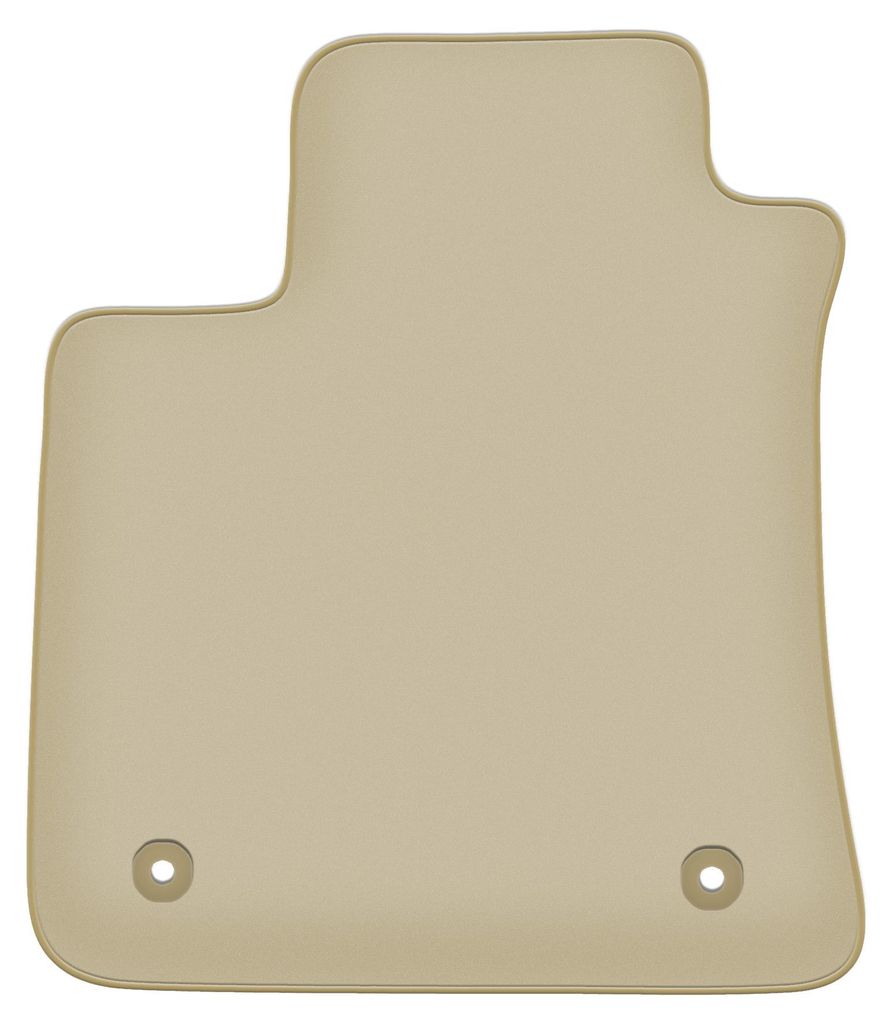 Fahrerfußmatte Velours PREMIUM beige passend für Renault Megane IV (2015-, Grand-Coupe, Liftback, Kombi, Grandtour, Coupé, GT) – mit Befestig...