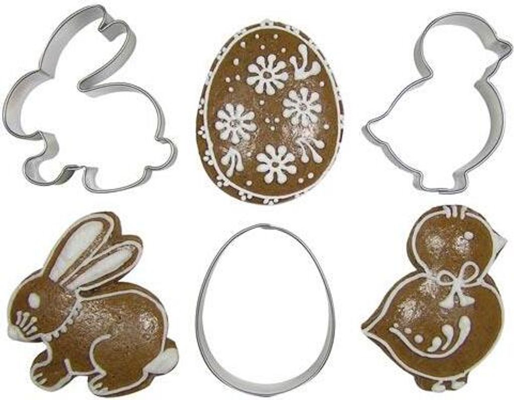 osterzuckerset (EGG, CHICKEN, EGG) aus Edelstahl Produktbild 