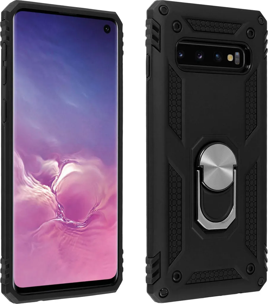 Cover Nera Samsung S10 Avizar Ibrida - Protezione Schermo e Camera
