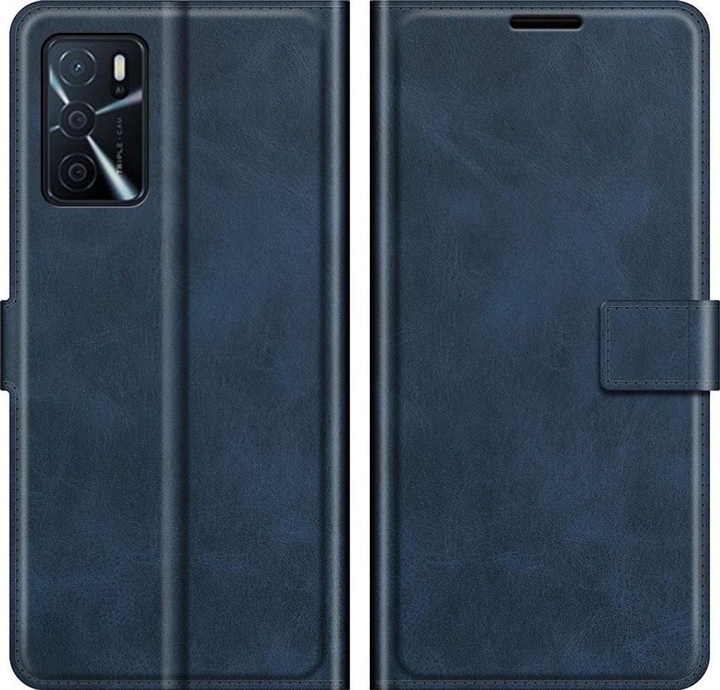 OPPO A16 / A54s Hülle - Coverup Deluxe Klapphülle - Blau